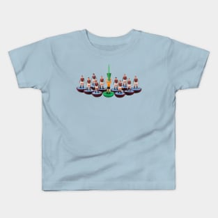 West Ham / Aston Villa / Burnley retro subbuteo football team Kids T-Shirt